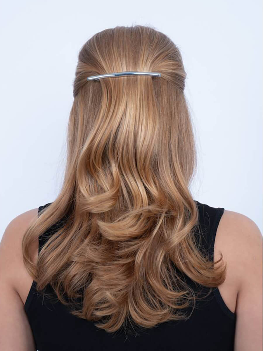 SUI AVA Glossy Wave Hair Clip Silver