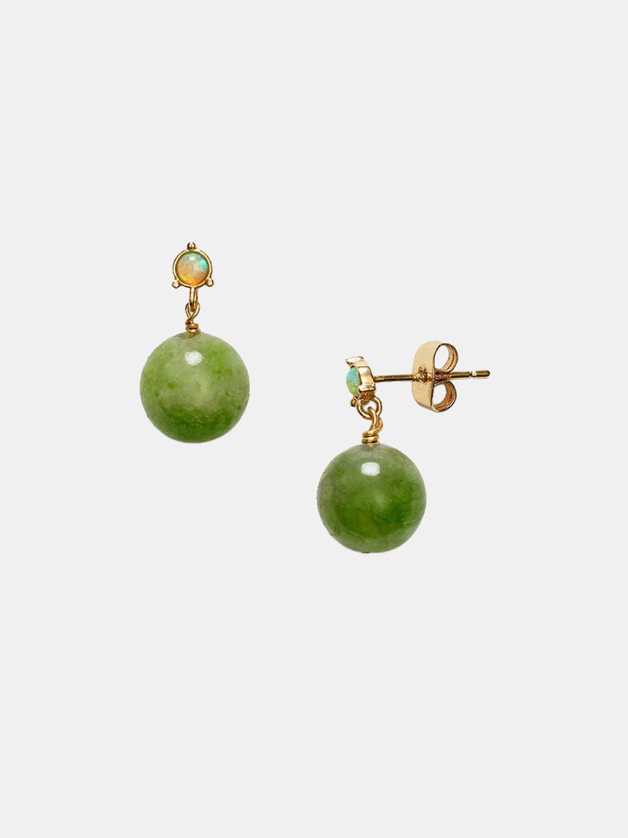 Anni Lu Green Bowl Earrings