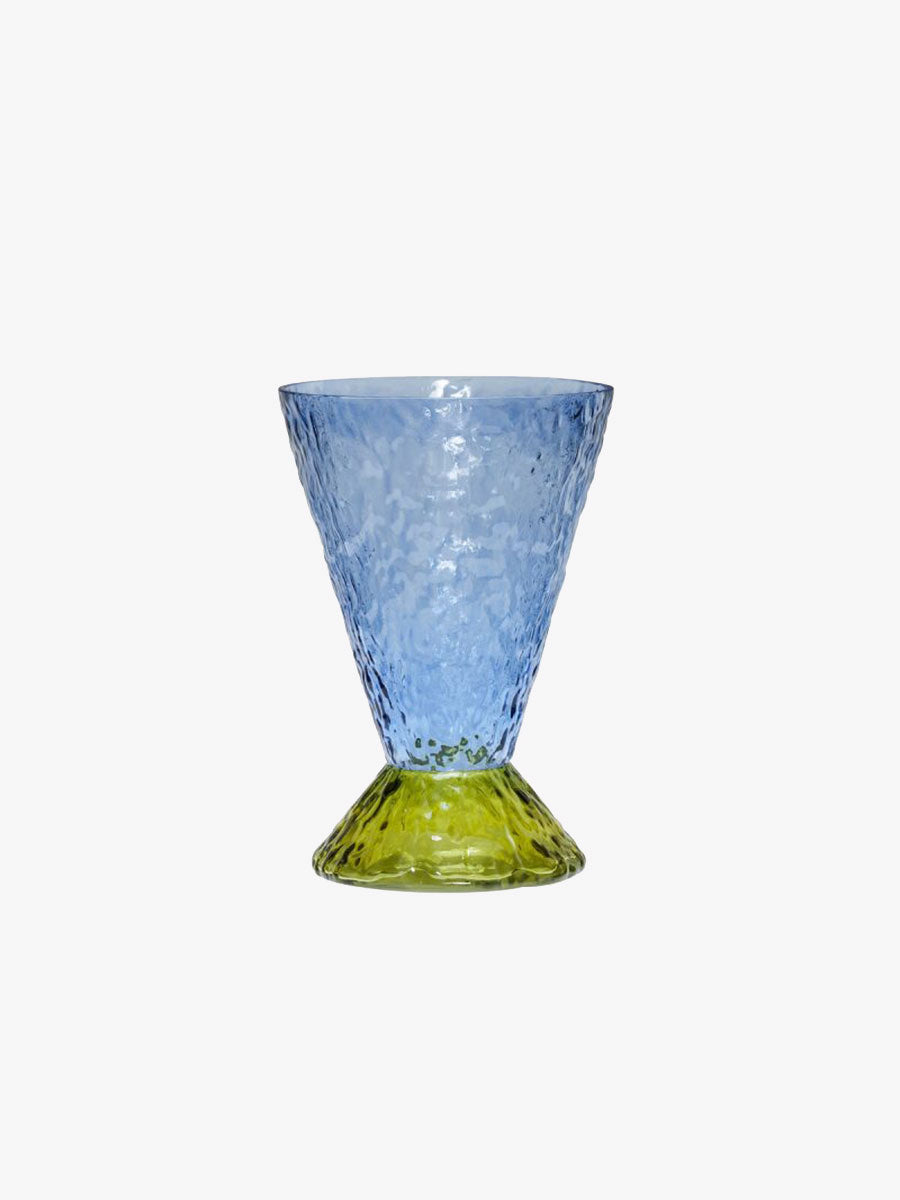 Hubsch Abyss Vase - Blue/Olive