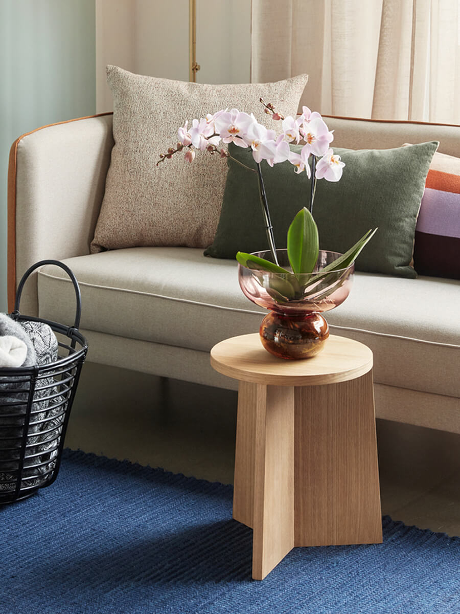 Hubsch Show Vase-Pink-Amber