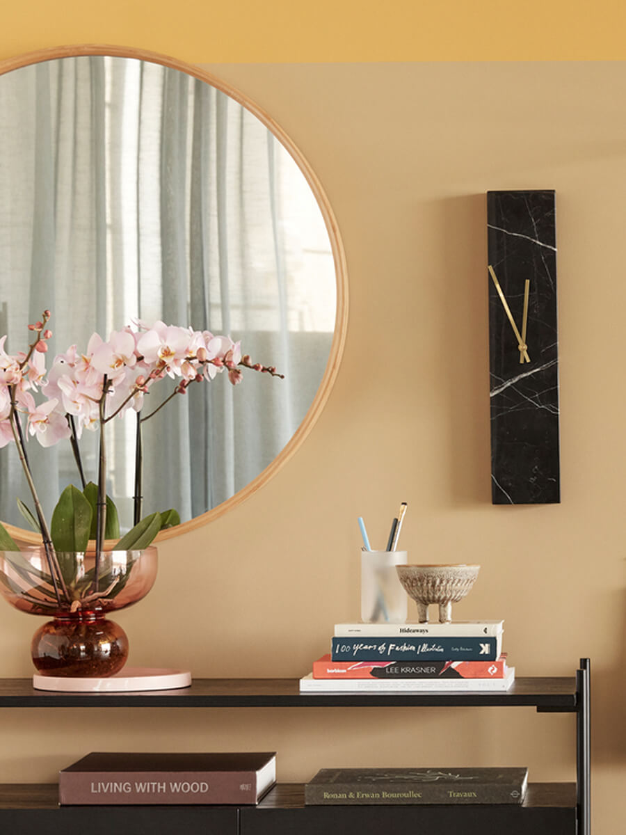 Hubsch Show Vase-Pink-Amber