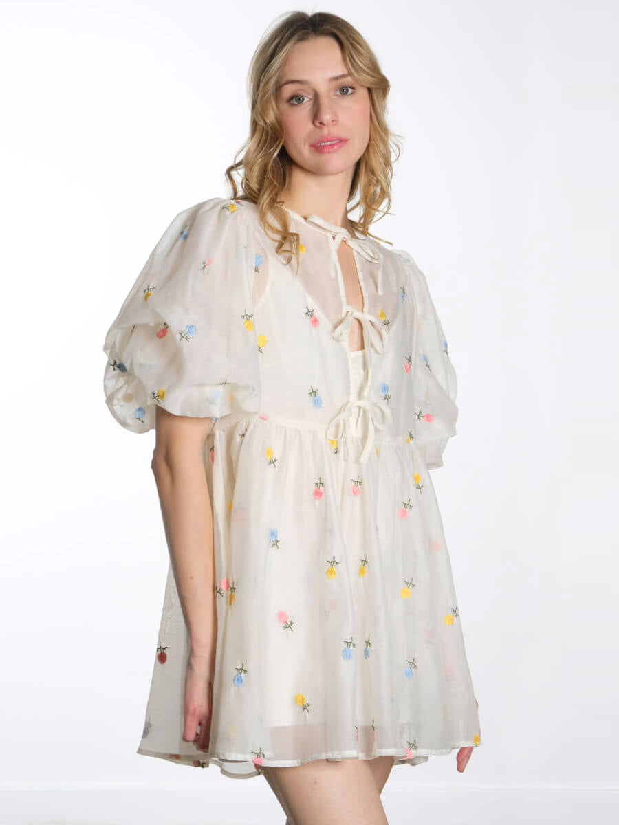 Hunkon Amara Dress - Cream