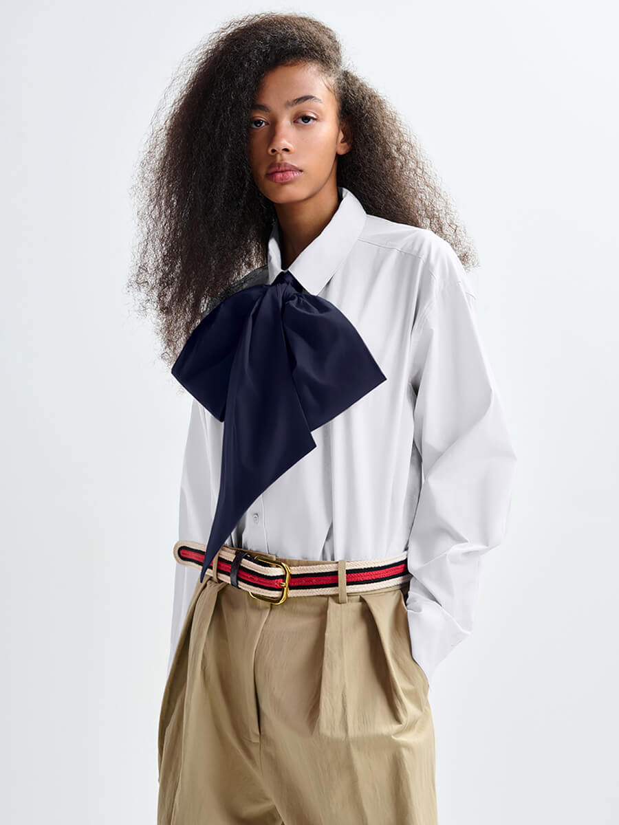 Essentiel Antwerp Jambers Pussy Bow Collar Shirt