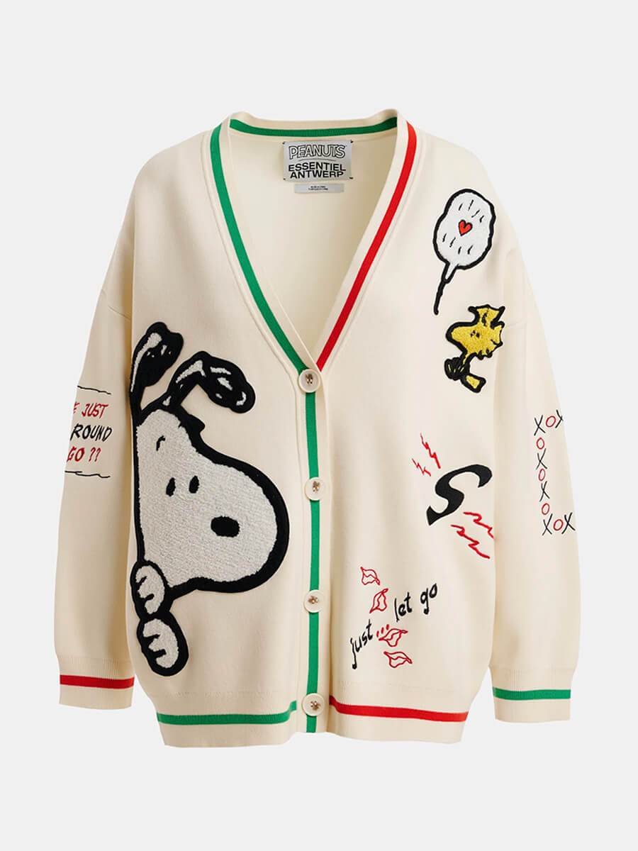 ESSENTIEL ANTWERP
Jaseball Snoopy Cardigan - Off White
