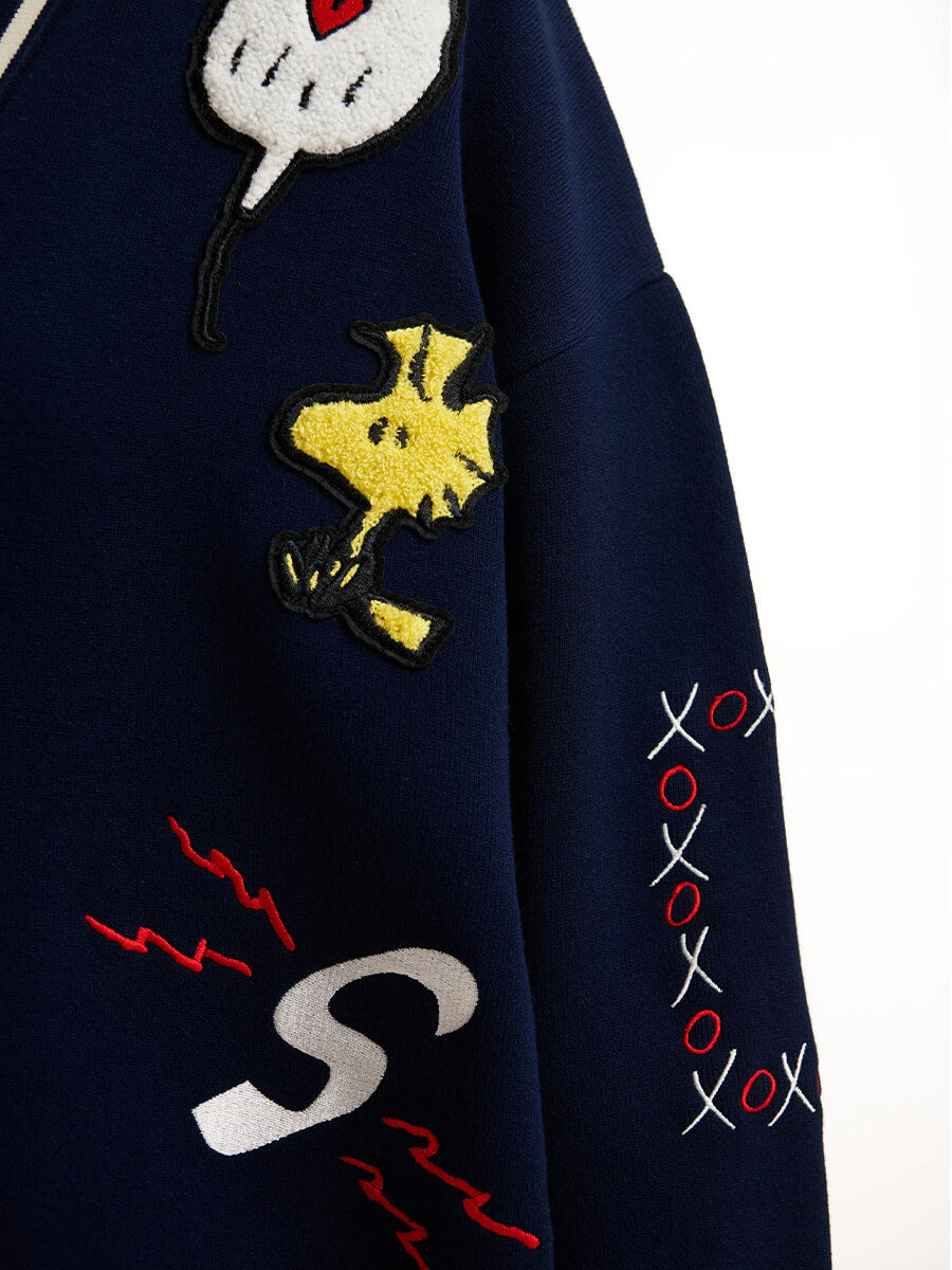 ESSENTIEL ANTWERP
Jaseball Snoopy Cardigan - Patriot Blue