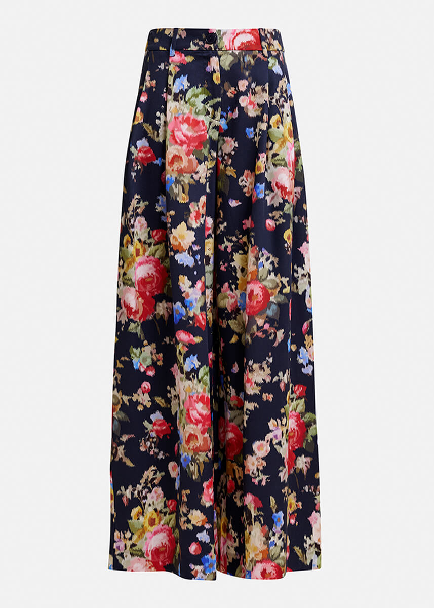 Essentiel Antwerp Jazzy Wide Leg Pants - Dark Night