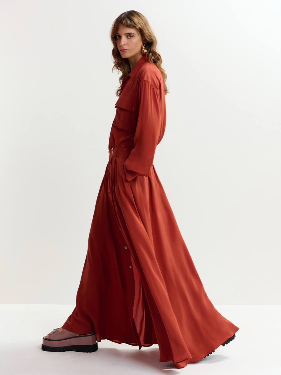 Essentiel Antwerp Jebba Playsuit - Burnt Red