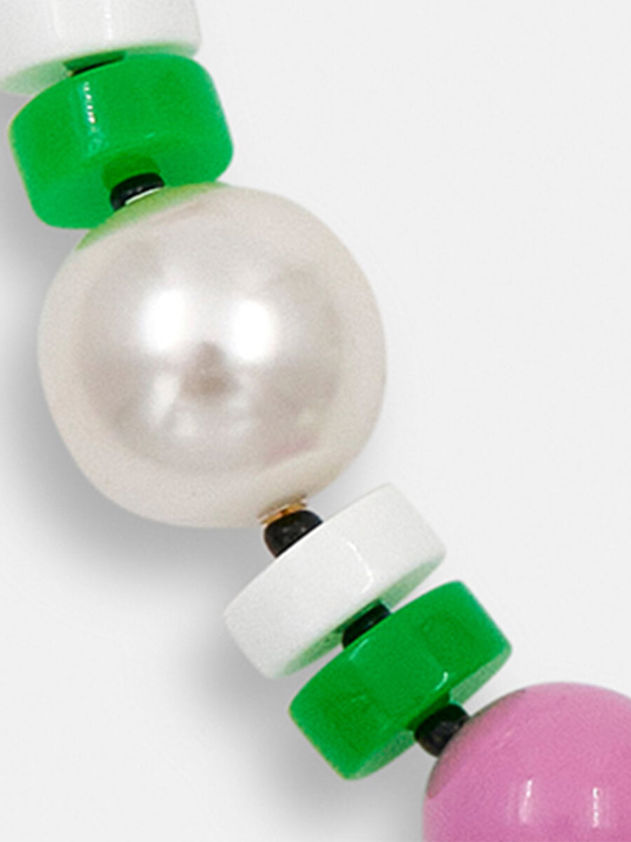 Essentiel Antwerp Jekko Bag Chain - Green and Pink