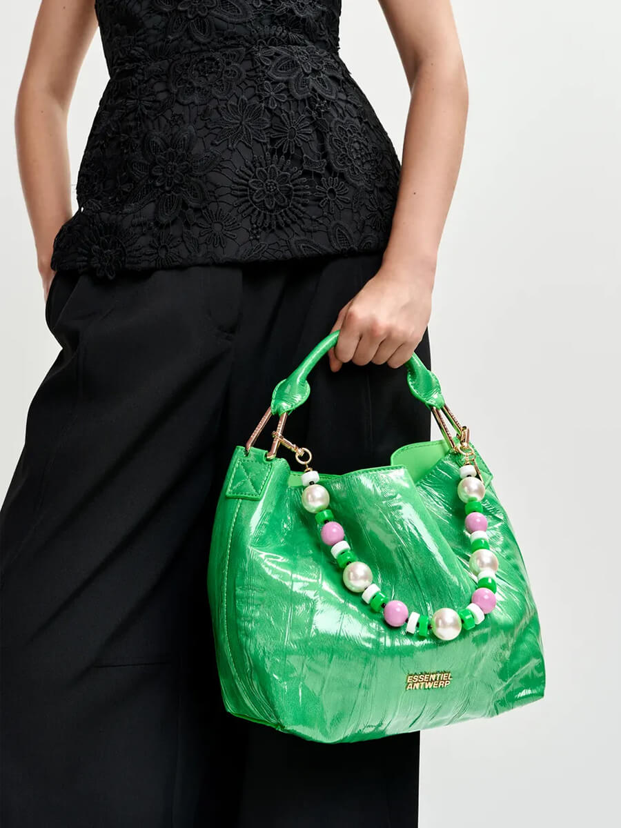 Essentiel Antwerp Jhossi Mini Print Shopper Bag - Green