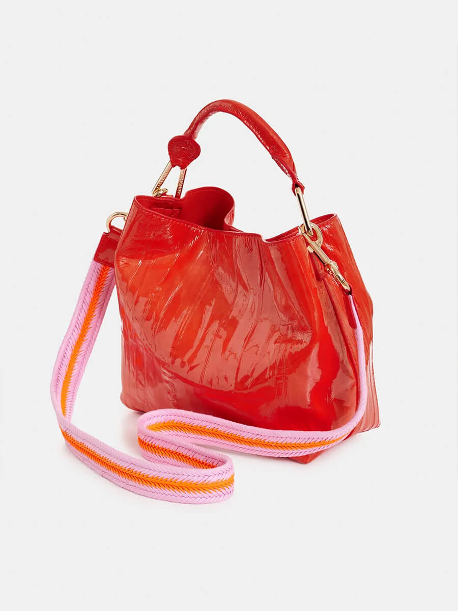 Essentiel Antwerp Jhossi Mini Print Shopper Bag - Orange