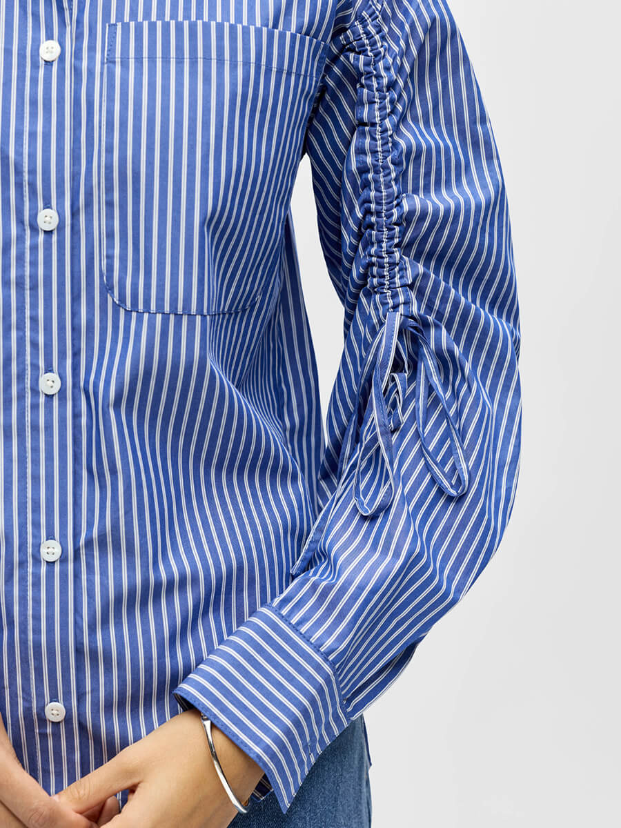 OBJECT Jio Ruched Sleeve Shirt