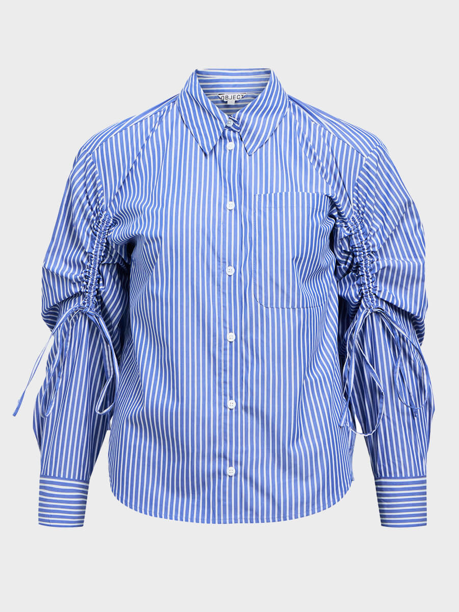 OBJECT Jio Ruched Sleeve Shirt