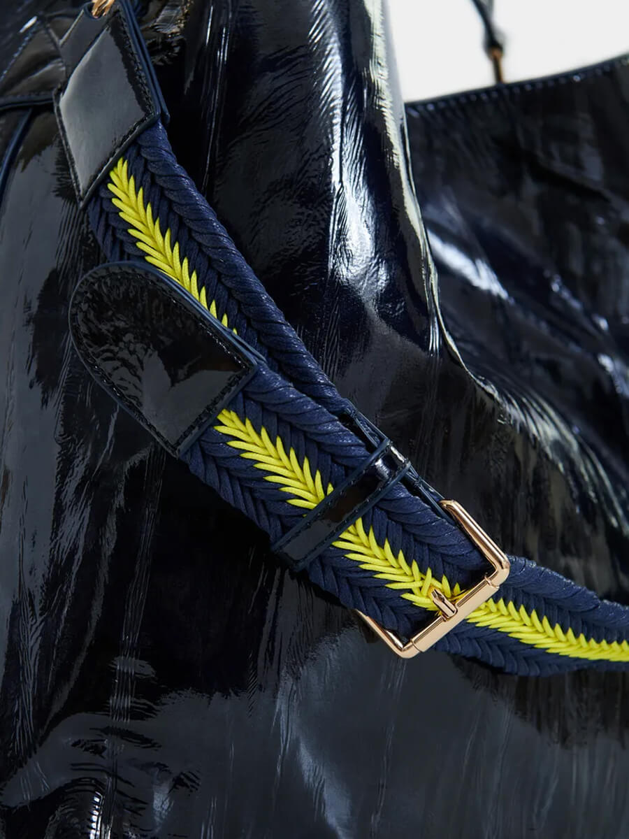 Essentiel Antwerp Jistalo Shopper Printed Bag - Navy