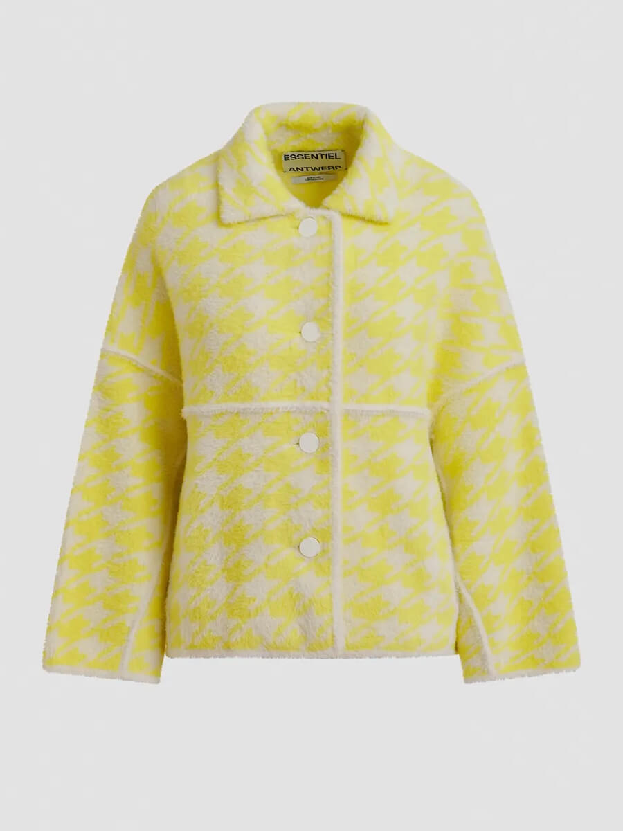 Essentiel Antwerp Joking Knit Jacket - Yellow