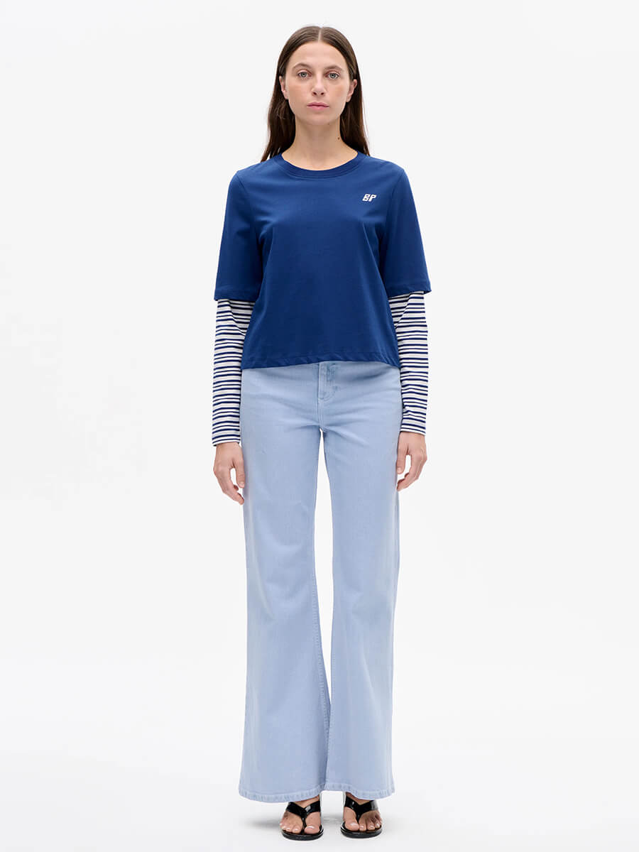 BAUM UND PFERDGARTEN Jolin T-Shirt - Derby Blue Stripe