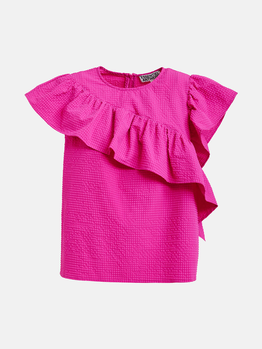 Essentiel Antwerp JooJoo Ruffle Top - Pink 1