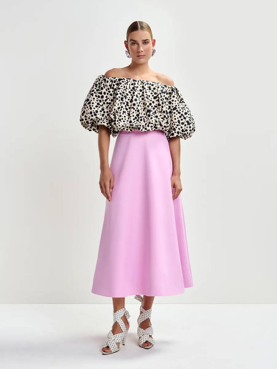 Essentiel Antwerp Jint Bodysuit -Black and White Spot