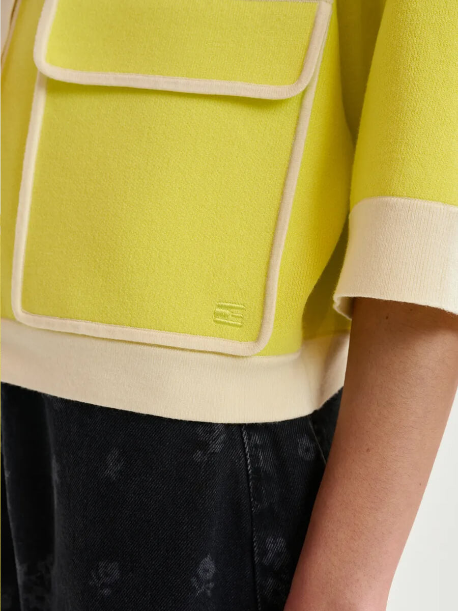 Essentiel Antwerp Jugly Cardigan - Yellow