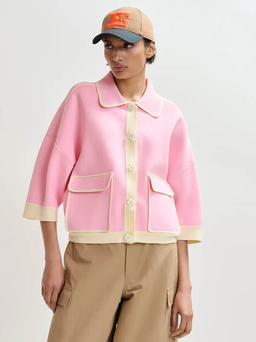 Essentiel Antwerp Jugly Cardigan - Pink