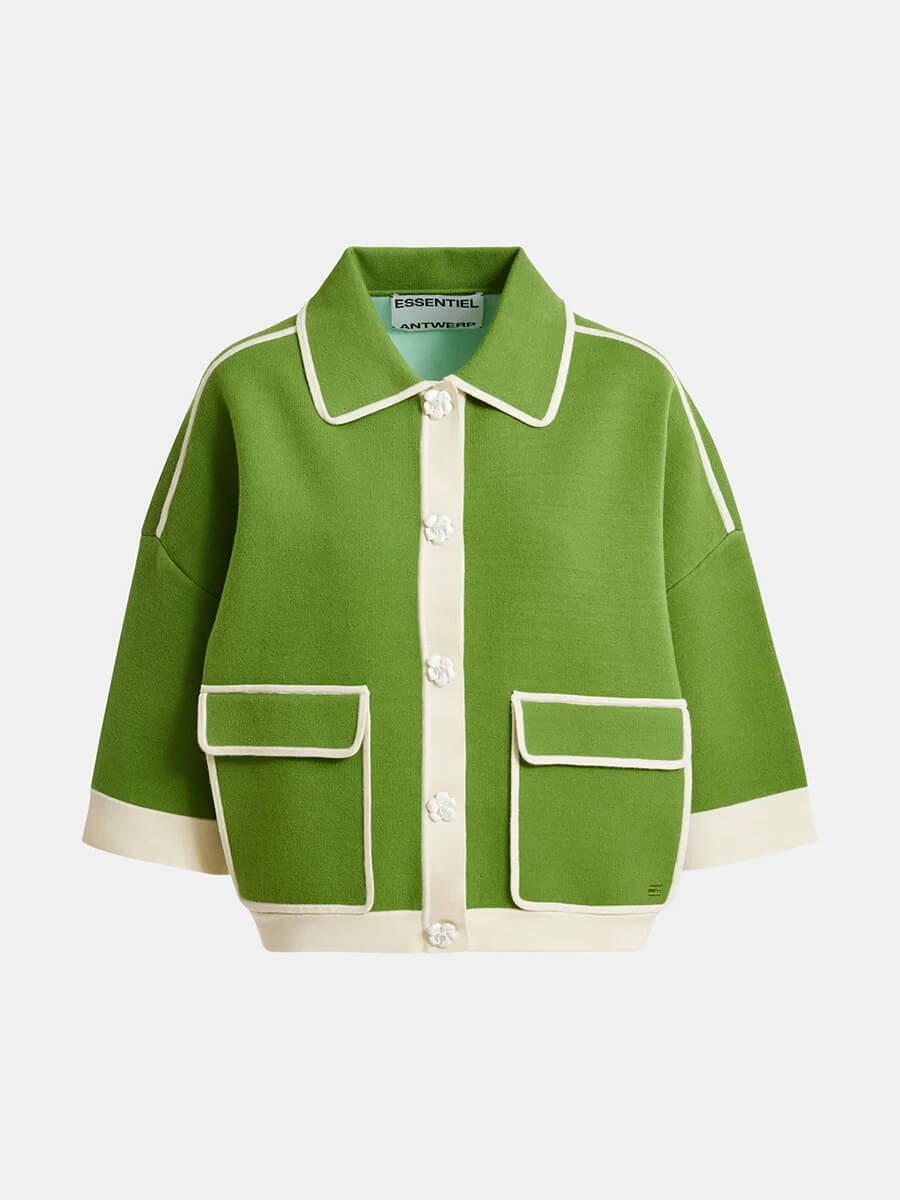 Essentiel Antwerp Jugly Cardigan - Green