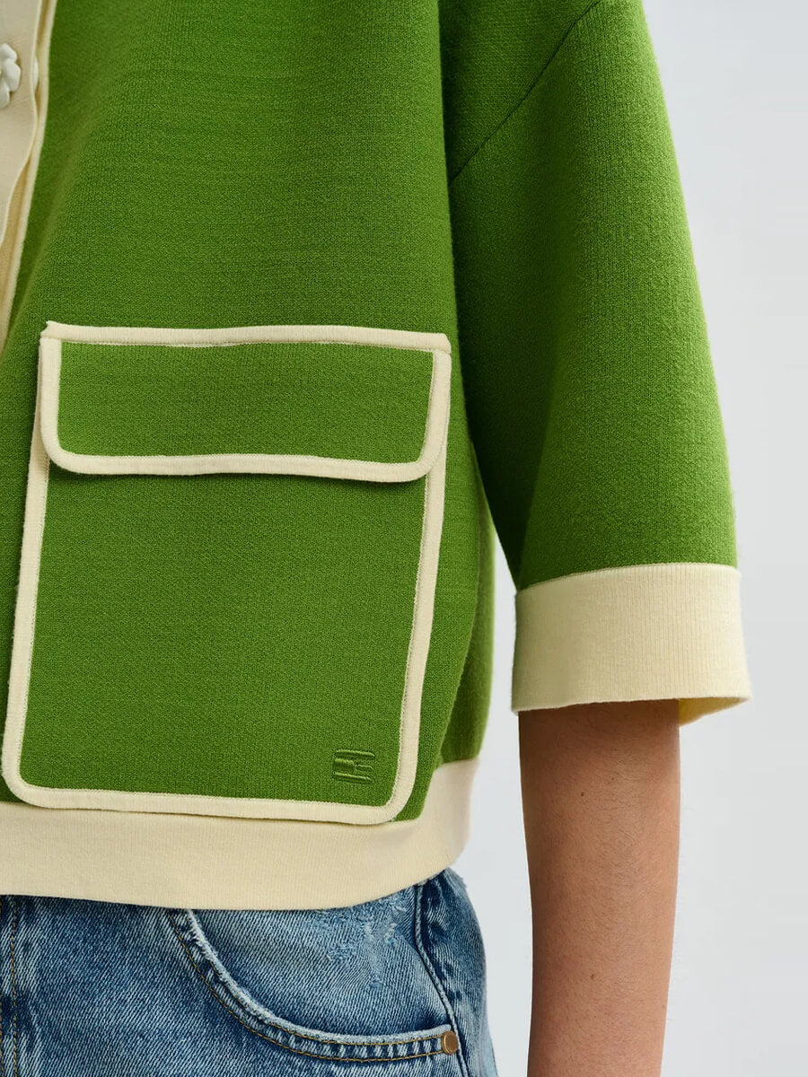 Essentiel Antwerp Jugly Cardigan - Green