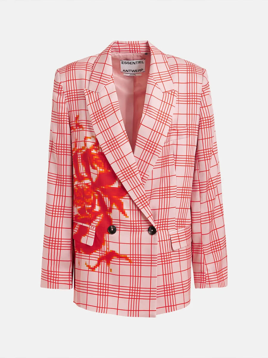 Essentiel Antwerp Juliana Blazer - Pink and Red
