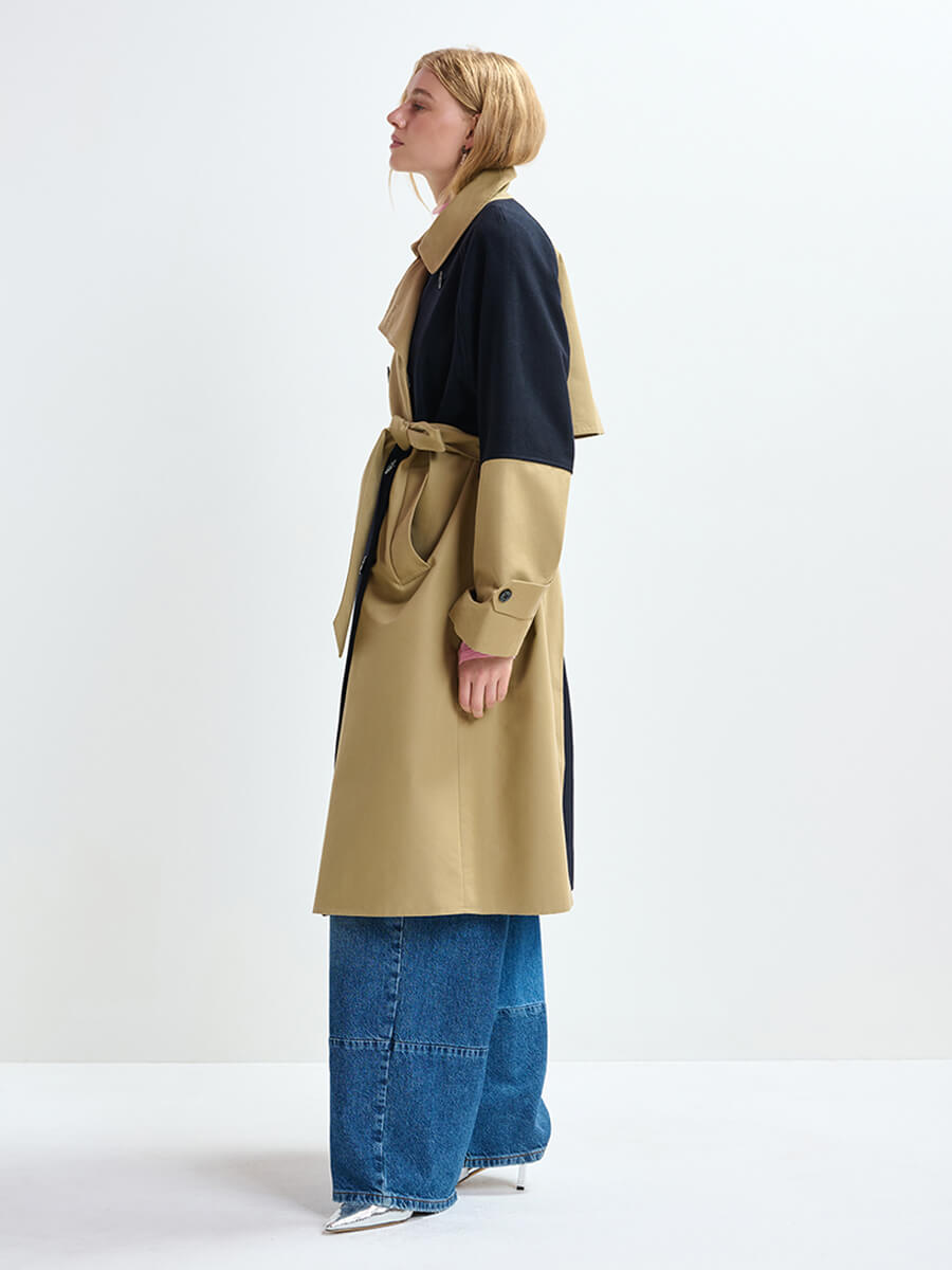 Essentiel Antwerp Just Patchwork Trenchcoat