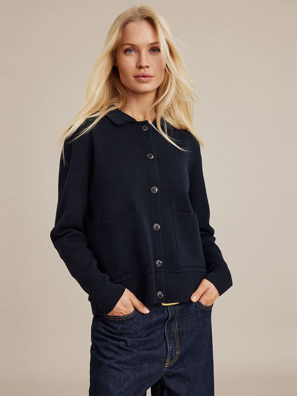 Sibin Linnebjerg kaja cardigan navy