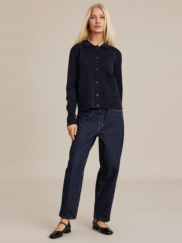 Sibin Linnebjerg kaja cardigan navy