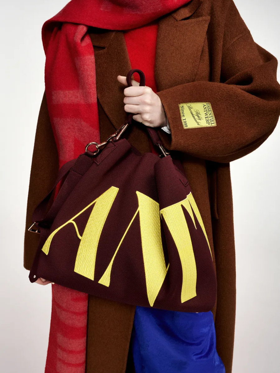 Essentiel Antwerp Karoll Knitted Bag - Cigar Lounge