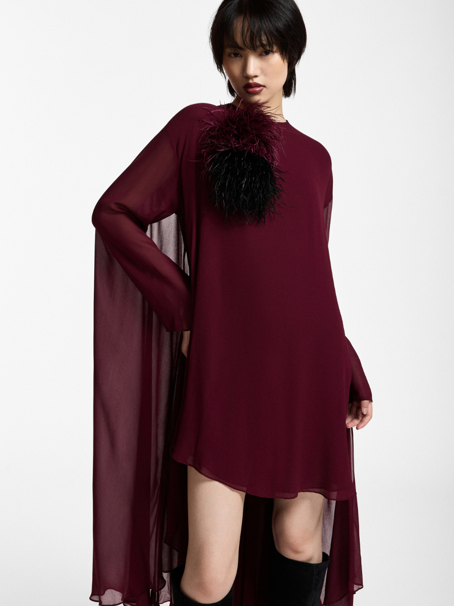 Essentiel Antwerp - Kaydence Dress - Burgundy