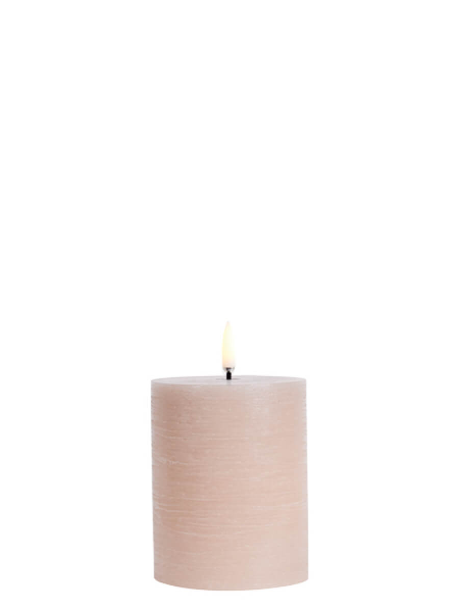 Uyuni LED Pillar Candle 7.8x10 - Beige