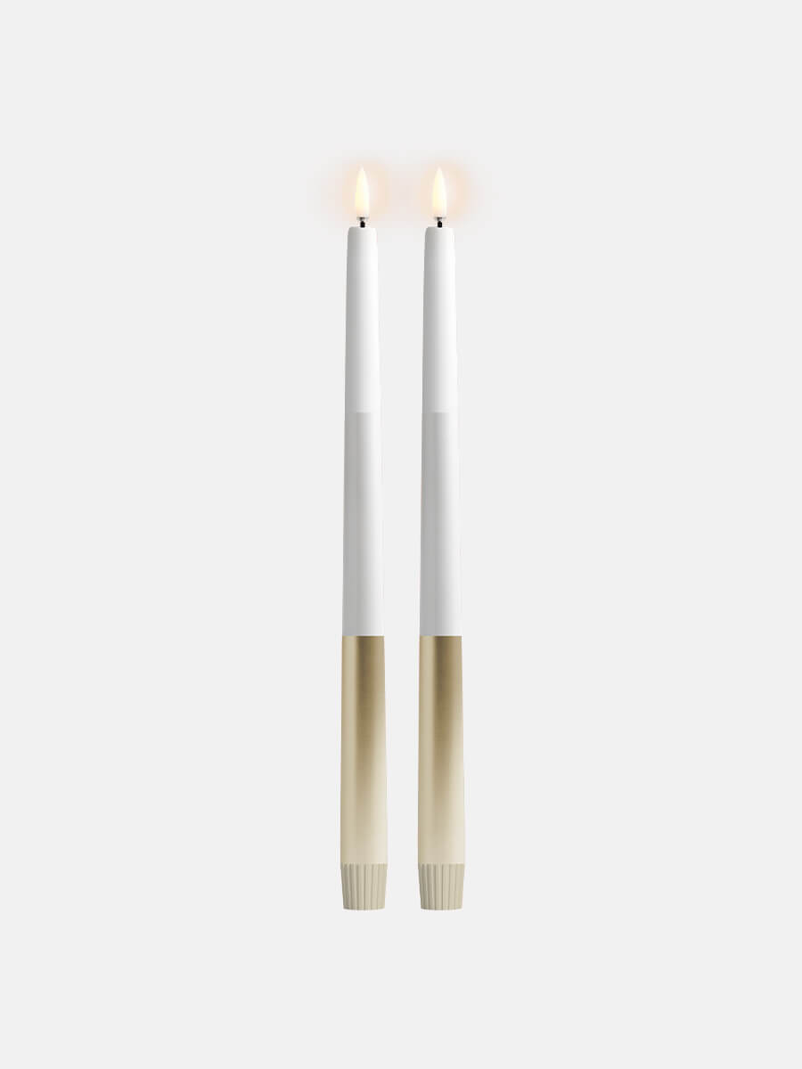 Uyuni Lighting
LED Taper Candle 2pk 2.3x32 - Striped Gold Finish