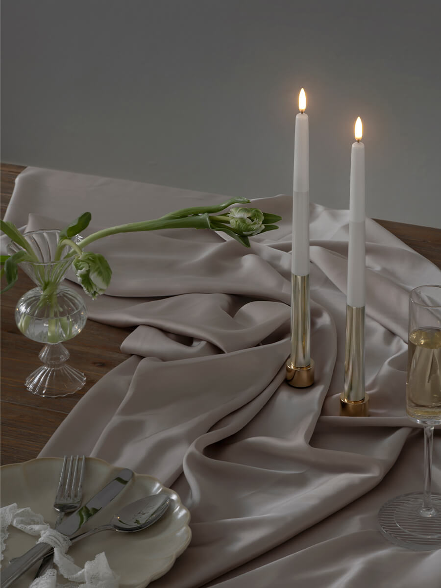 Uyuni Lighting
LED Taper Candle 2pk 2.3x32 - Striped Gold Finish