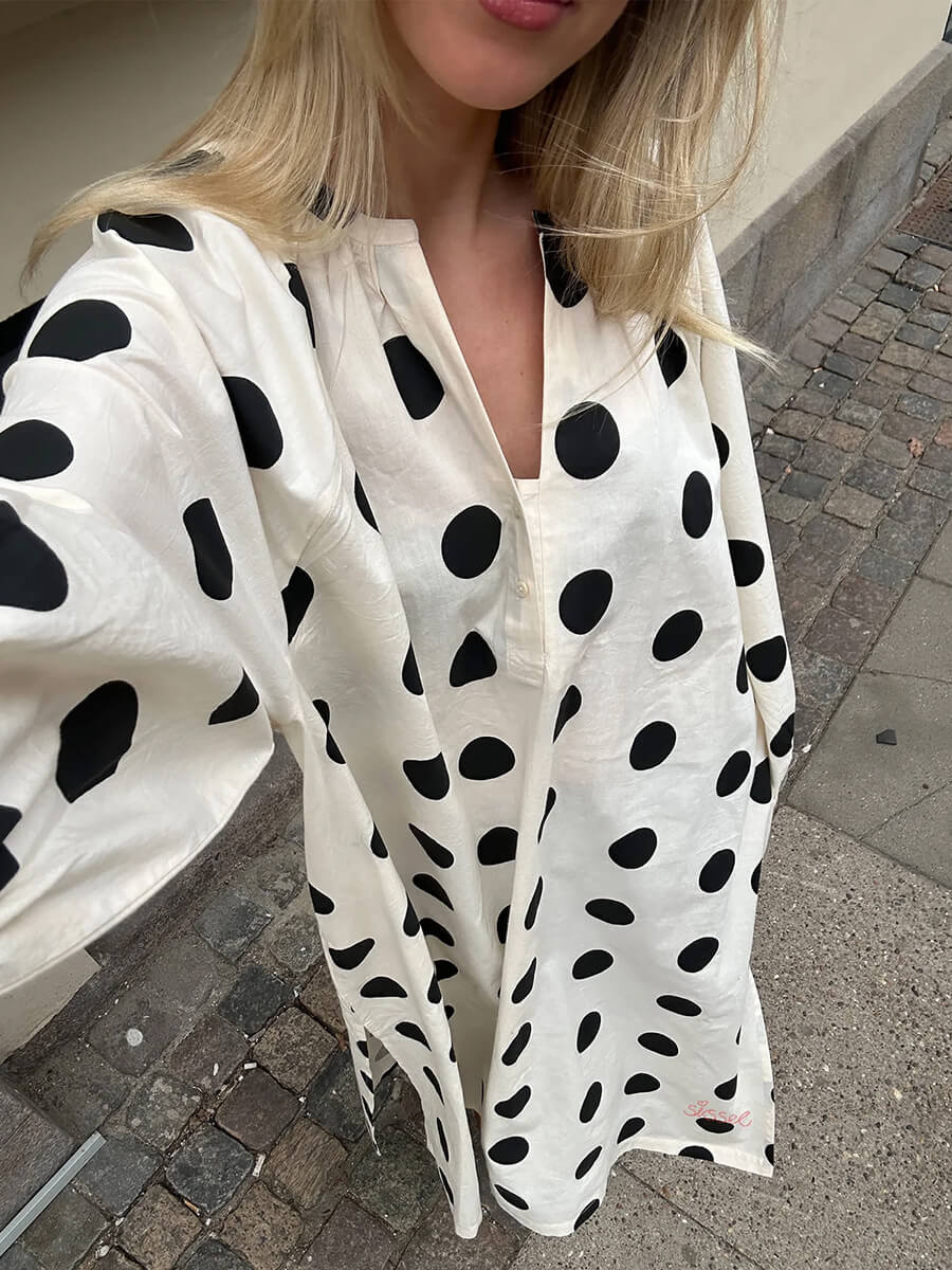 Sissel Edelbo - Lara Organic Cotton Dress - Black Dot