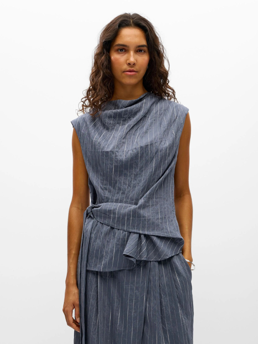 Object - Loy Sleeveless Top - Gunmetal