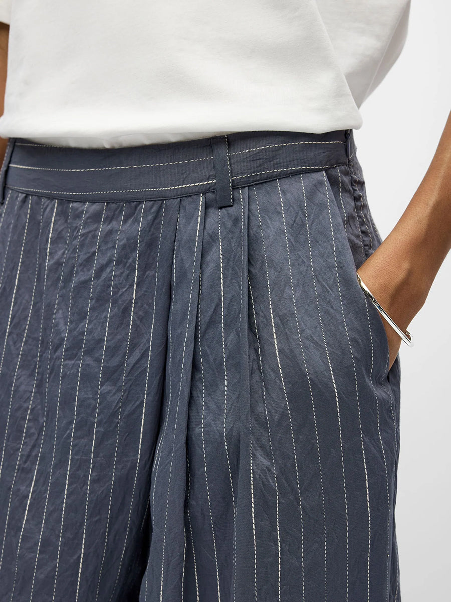 Object - Loy Wide Pants - Gunmetal