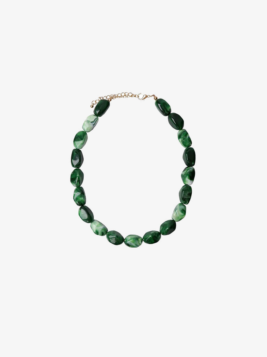Lyon necklace- green a