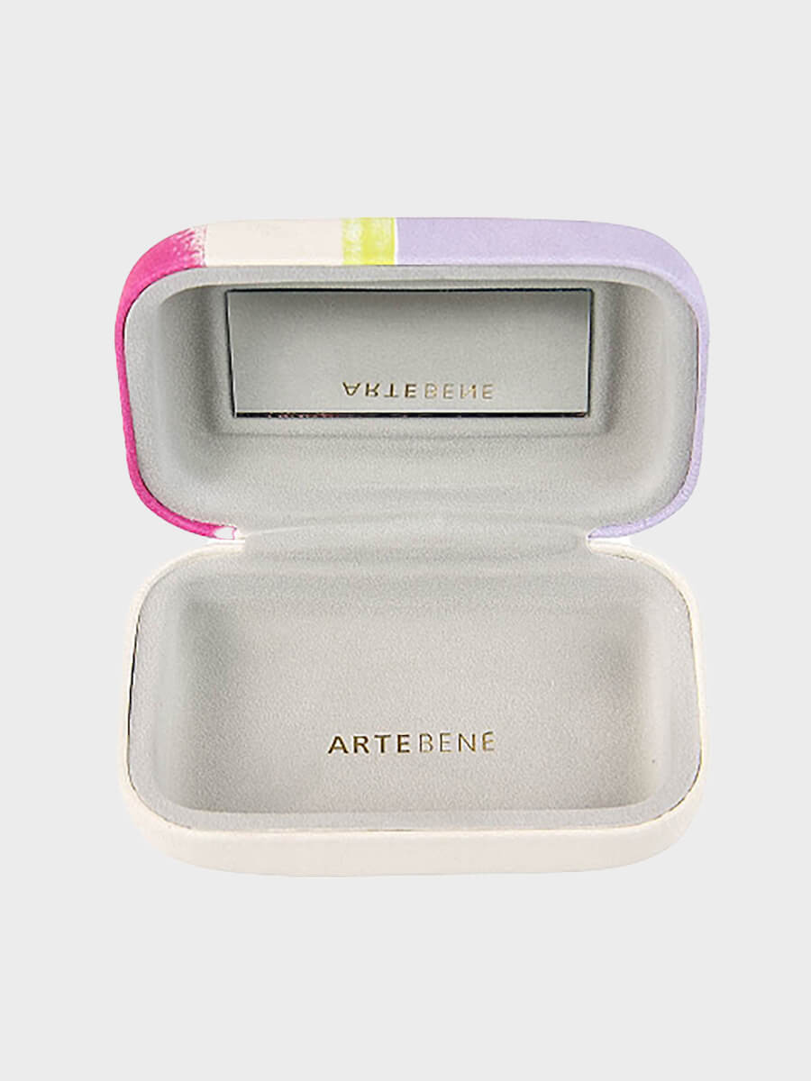 Artebene Mini Box With Mirror - Purple Poppy