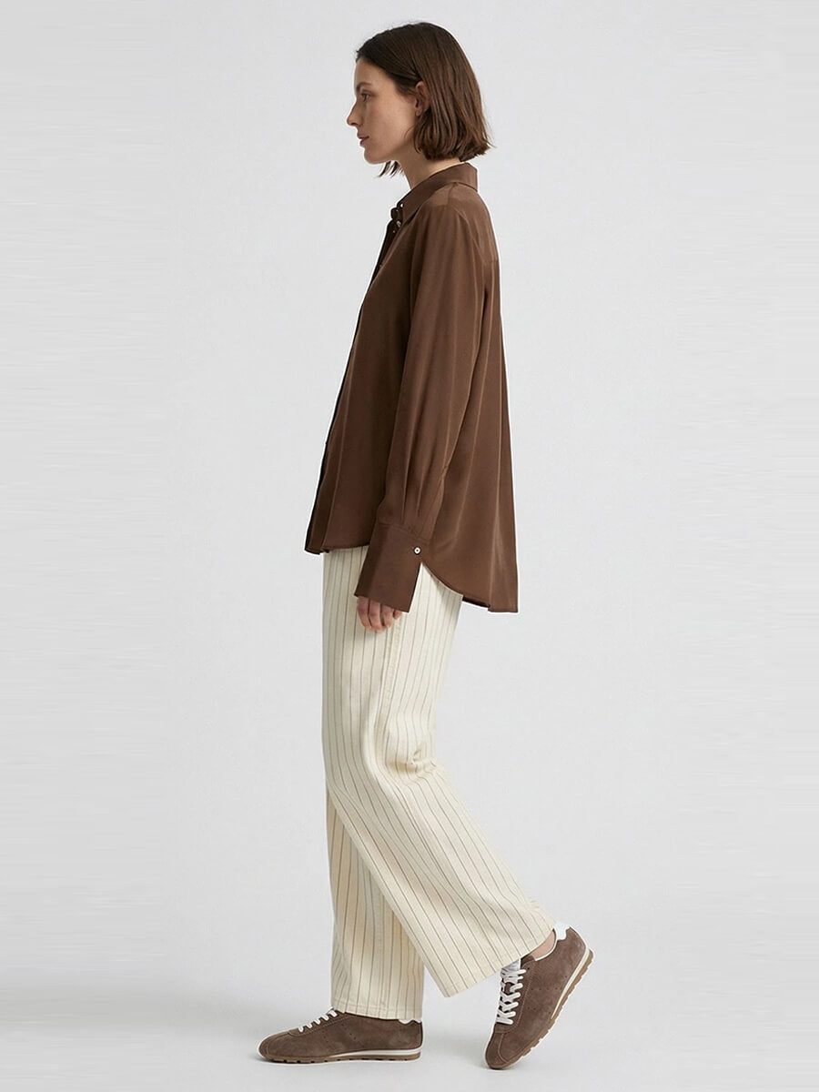 MINUS
Caty Silk Shirt - Chestnut