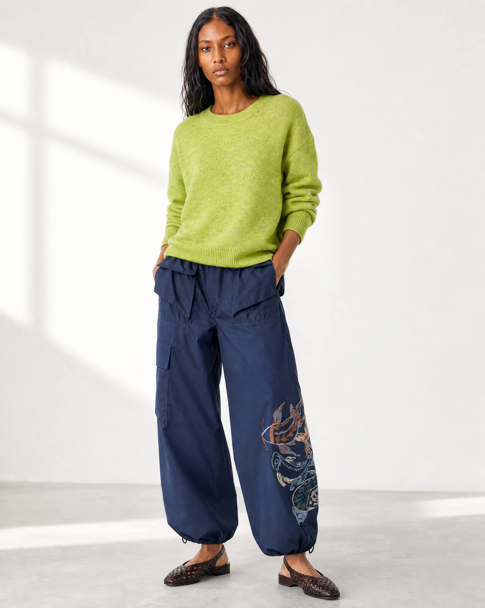 MINUS
Marina Knit Pullover - Dark Citron Melange