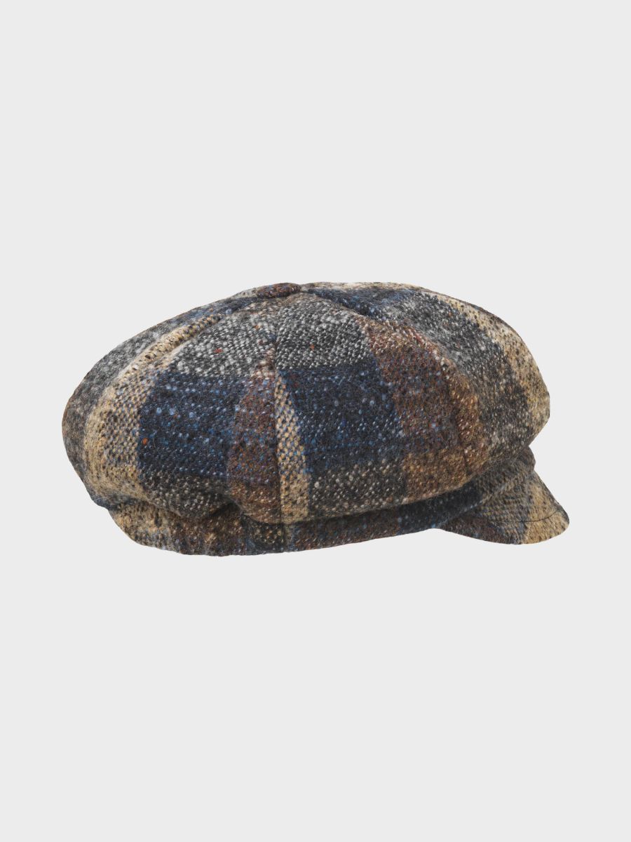 MJM - Barones Virgin Wool Mix Hat - Brown Patch