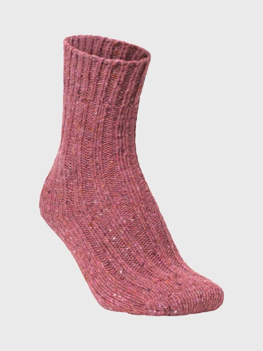 MJM - Wool Mix Socks Rib Soft - Rosa