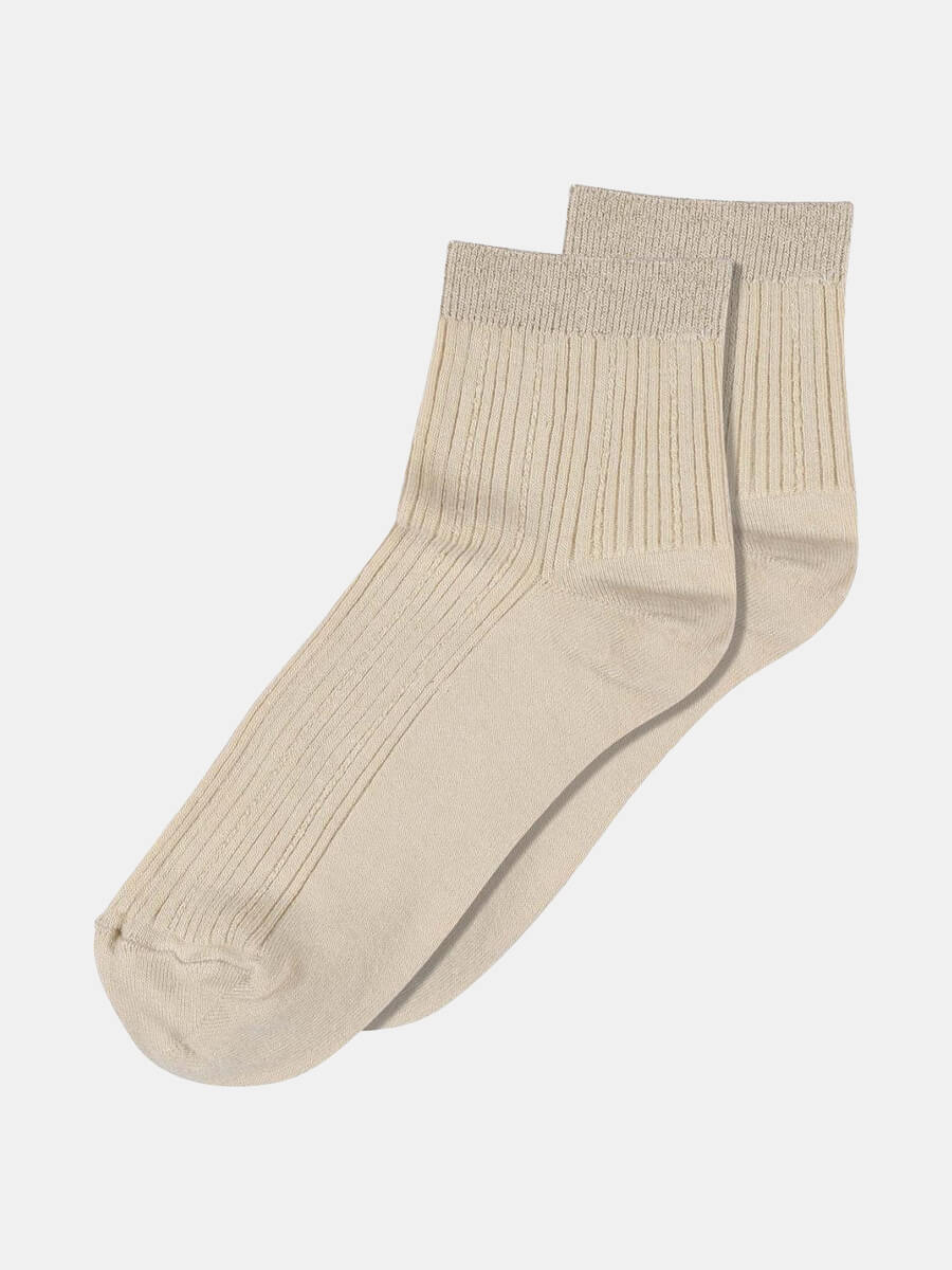 MP Denmark Darya Short Ankle Socks - Ecru