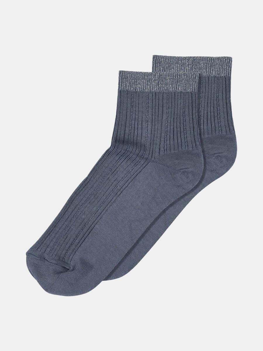 MP Denmark Darya Short Ankle Socks - Stone Blue