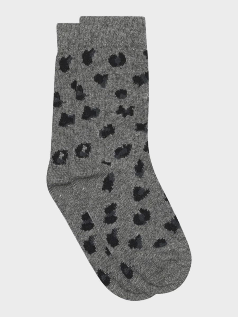MP Denmark - Cecilie Socks - Grey Leopard