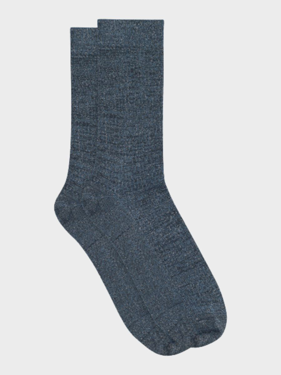 MP Denmark - Lina Glitter Socks - Dark Denim