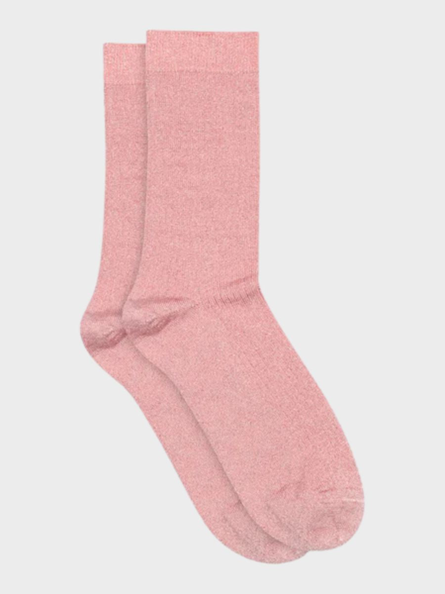 MP Denmark - Lina Glitter Socks - Vintage Rose