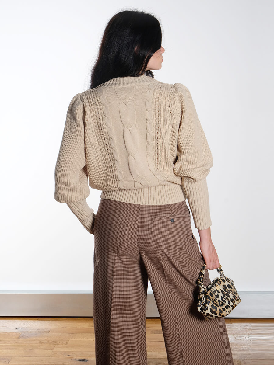 MUNTHE - Lupon Pants
MUNTHE - Lysta Knit - Sand
GANNI - Leopard Mini Ganni Bou Bag
Bukela - Sienna Shoes