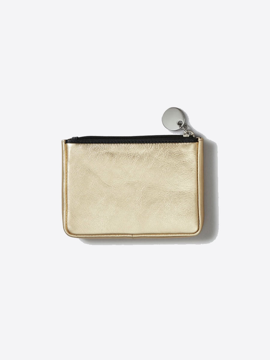 Mabel Sheppard Happy Leather Purse - Gold